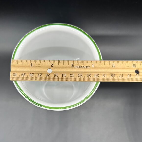 Christmas Holly Utensil Holder Italian Pottery White Red Decoration Italy - Picture 10 of 10